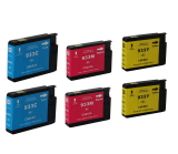HP ΣΥΜΒΑΤΟ INK 933XL CYAN*2 + 933XL MAGENTA*2 + 933XL YELLOW*2