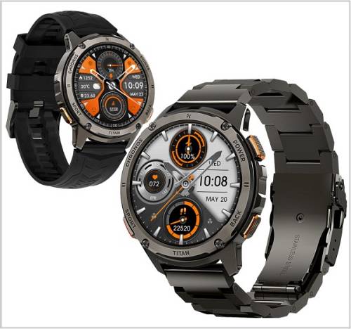 Smartwatch Maxcom FW110 Titan Chronos  (Μαύρο)