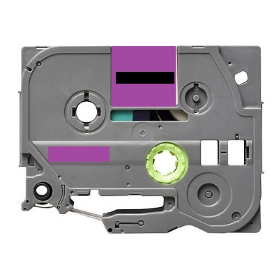 Label color Black-Pastel Purple 12mmX5m for Brother P-Touch
