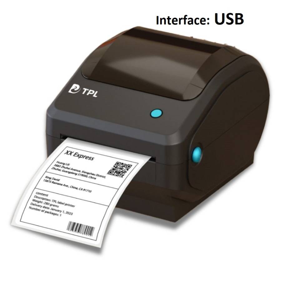 Θερμικός Εκτυπωτής Ετικετών TPL TD-401 - 203 DPI, Width 108mm - USB