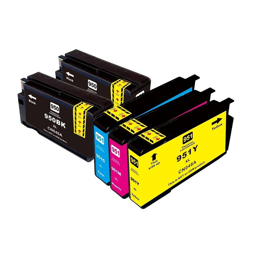 HP ΣΥΜΒΑΤΟ INK 950XL BLACK*2 + 951XL CYAN*1 + 951XL MAGENTA*1 + 951XL YELLOW*1