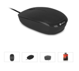 Ποντίκι USB NGS Flame 1000 dpi - 3 κουμπιά - Αμφιδέξια χρήση - Μαύρο